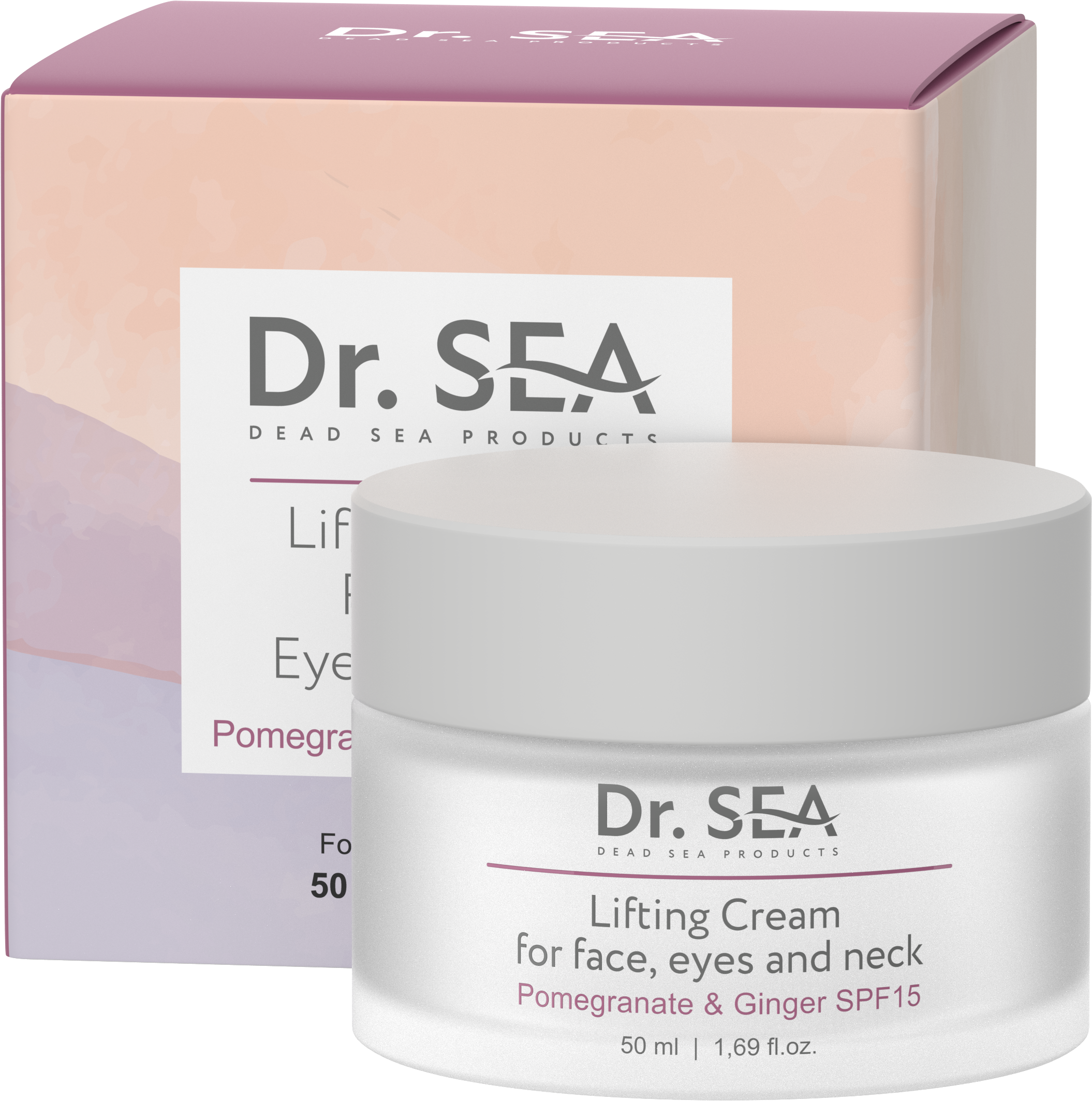 LIFTING CREAM FOR FACE, EYES AND NECK - POMEGRANATE & GINGER SPF15