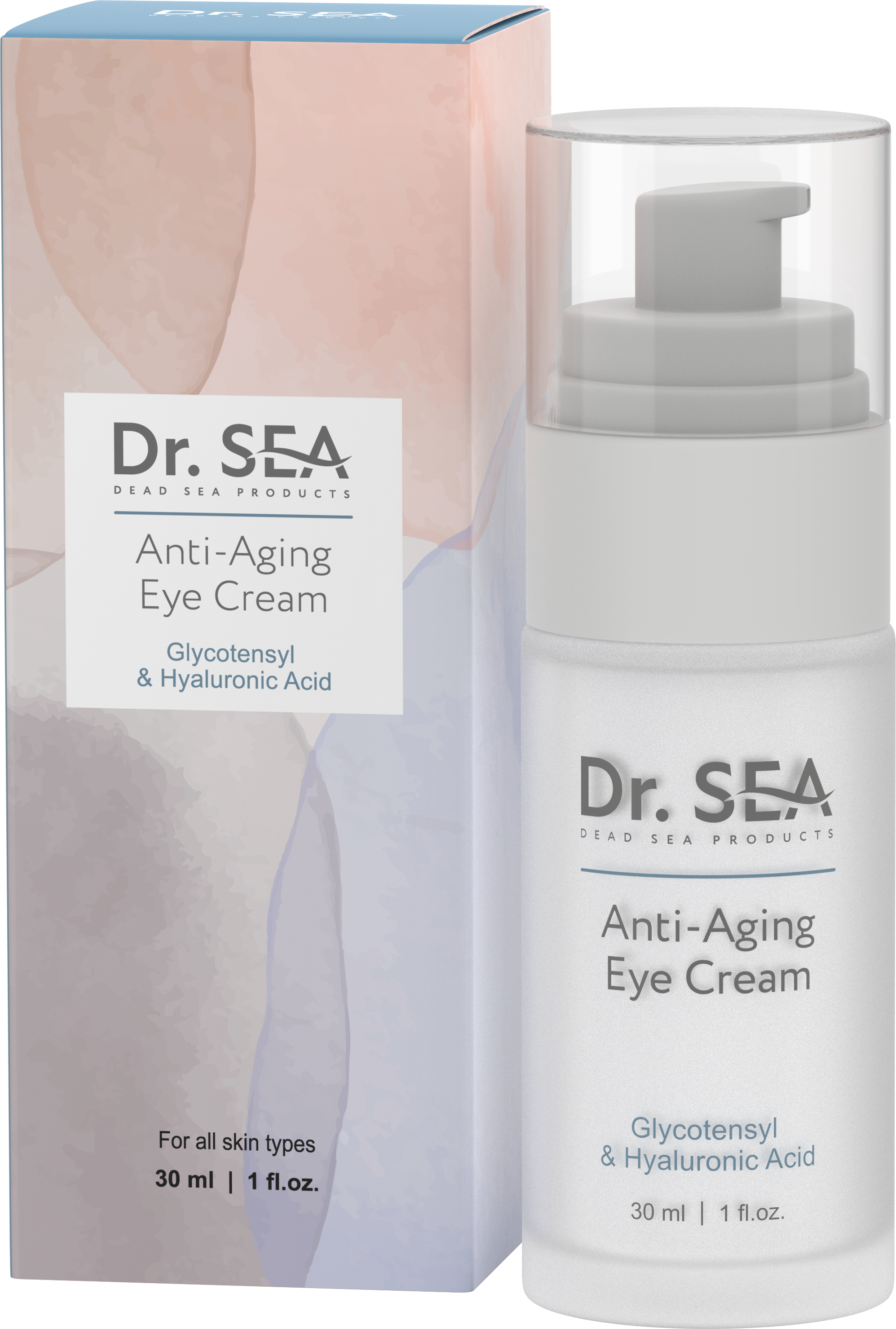 ANTI-AGING EYE CREAM - GLYCOTENSYL & HYALURONIC ACID, 30 ml