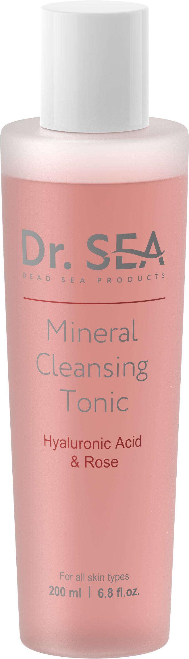 MINERAL CLEANSING TONIC - HYALURONIC ACID & ROSE, 200 ml