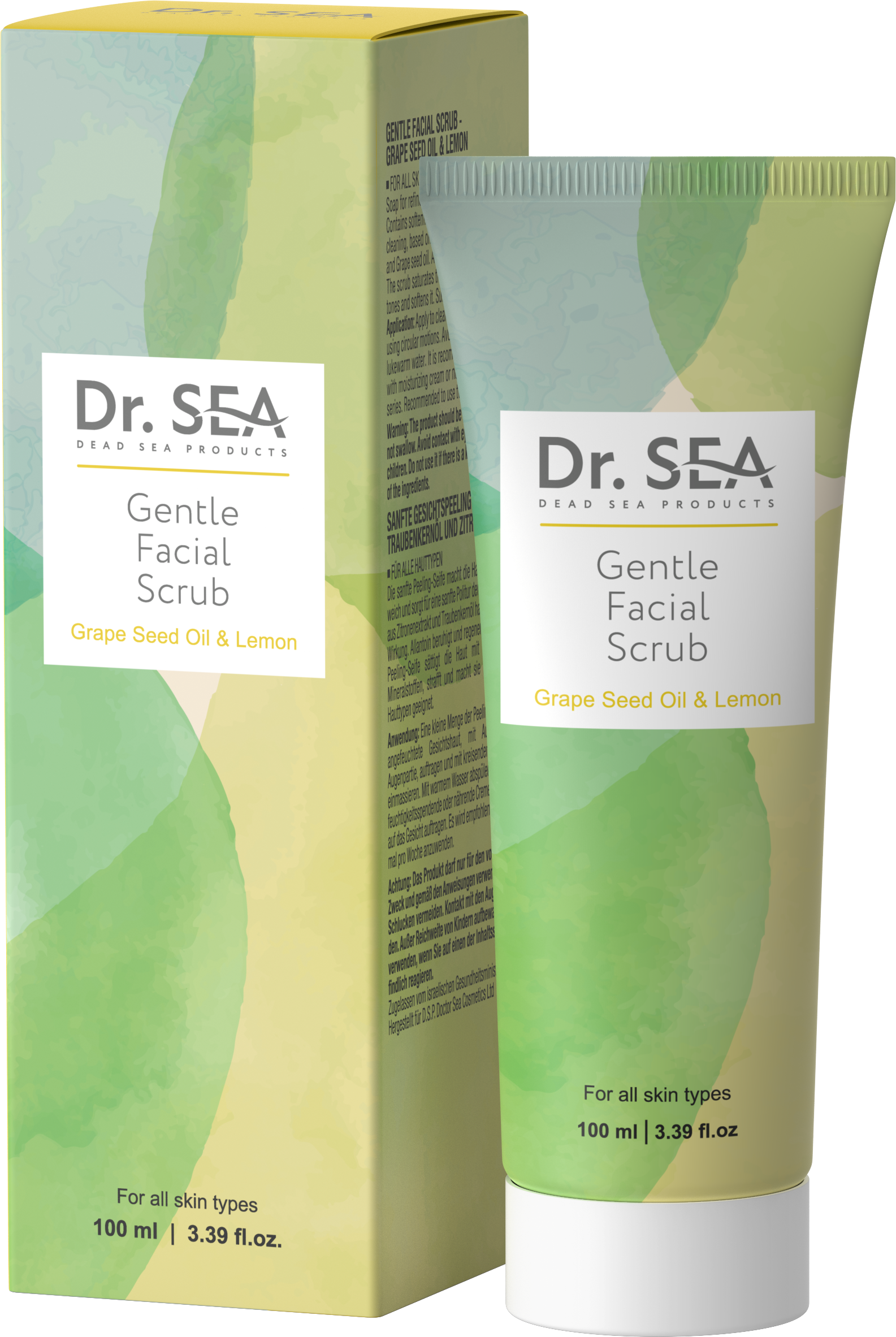 GENTLE FACIAL SCRUB - GRAPE SEED OIL & LEMON, 100 ml