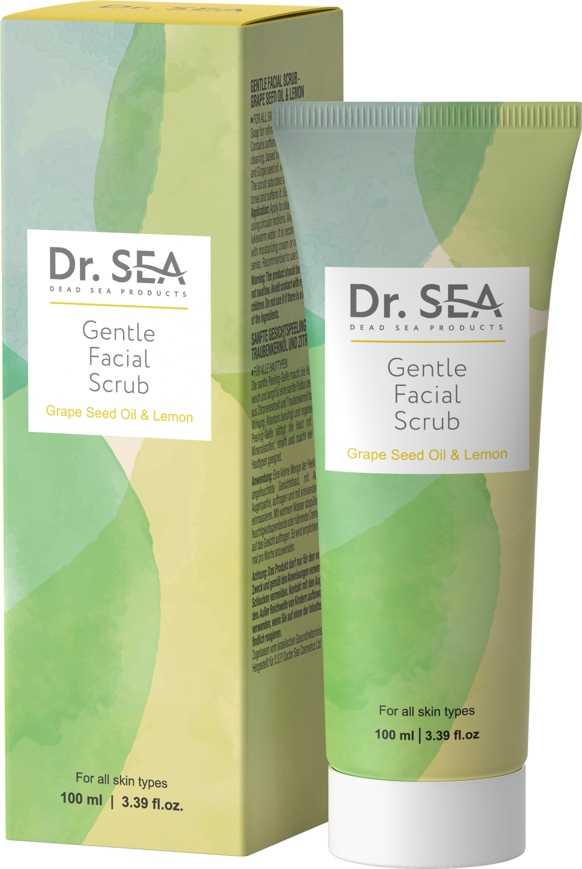 GENTLE FACIAL SCRUB - GRAPE SEED OIL & LEMON, 100 ml