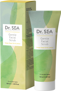 GENTLE FACIAL SCRUB - GRAPE SEED OIL & LEMON, 100 ml