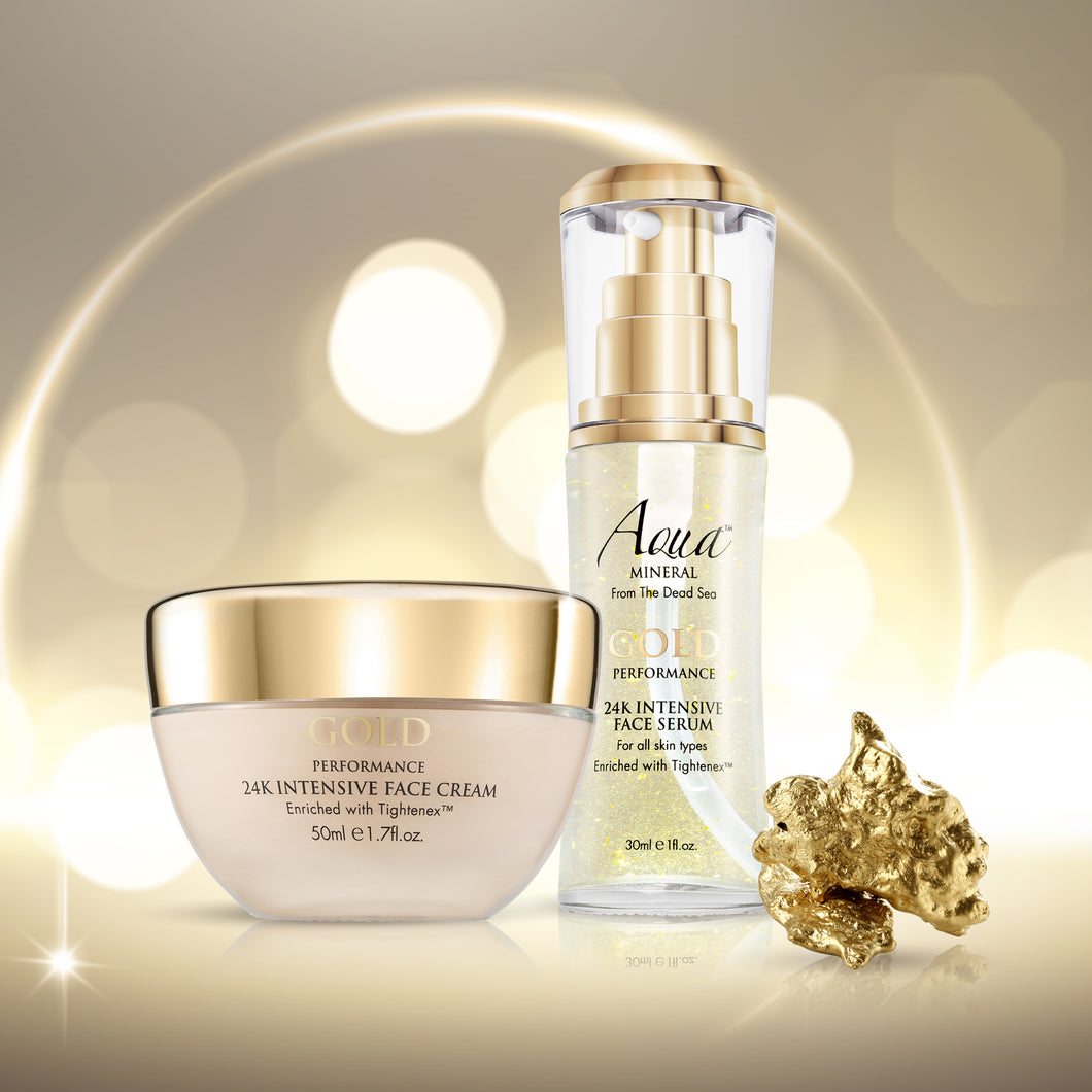 Set crème visage 24K Gold & sérum visage 24K Gold