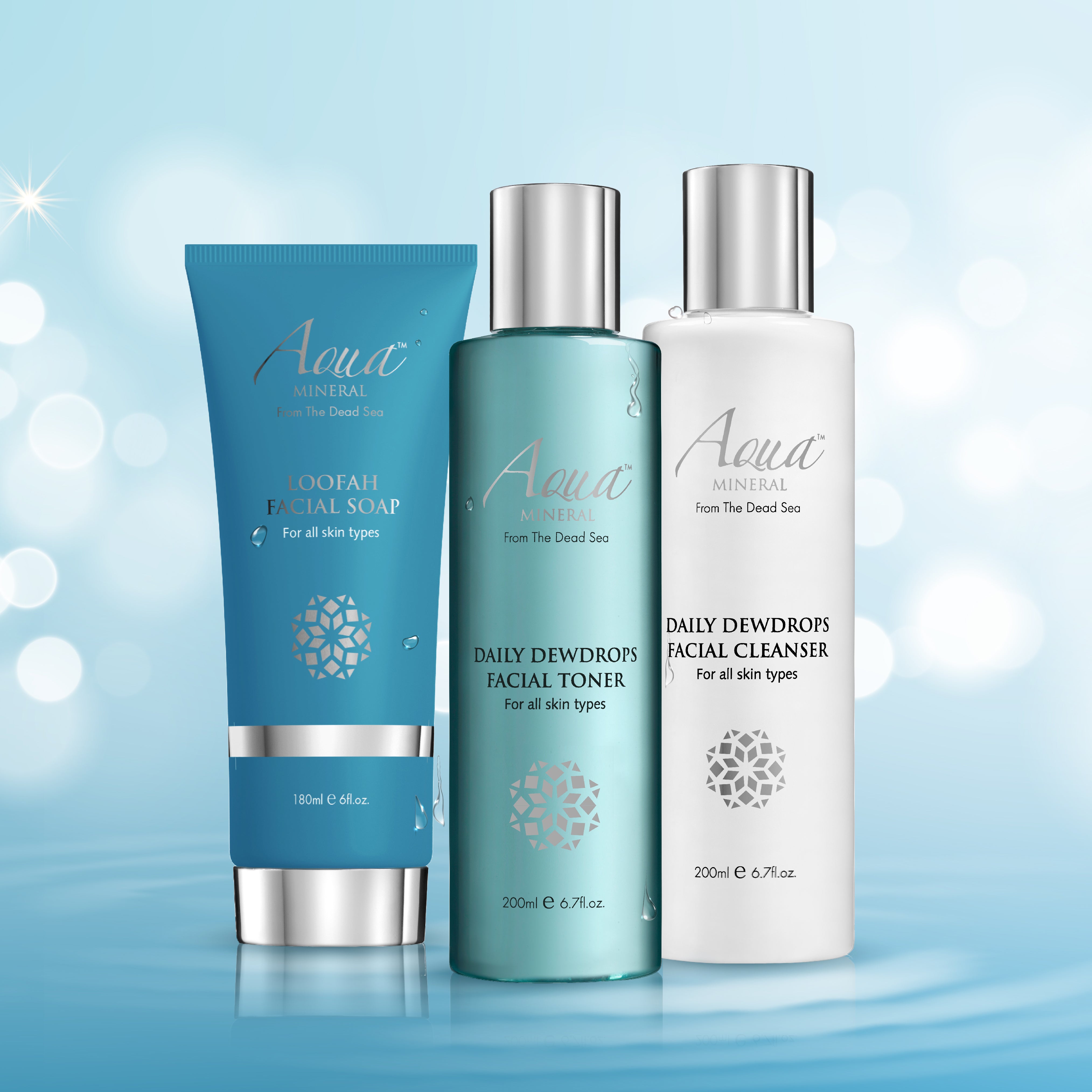 SET Loofah Facial Soap & Cleanser & Toner