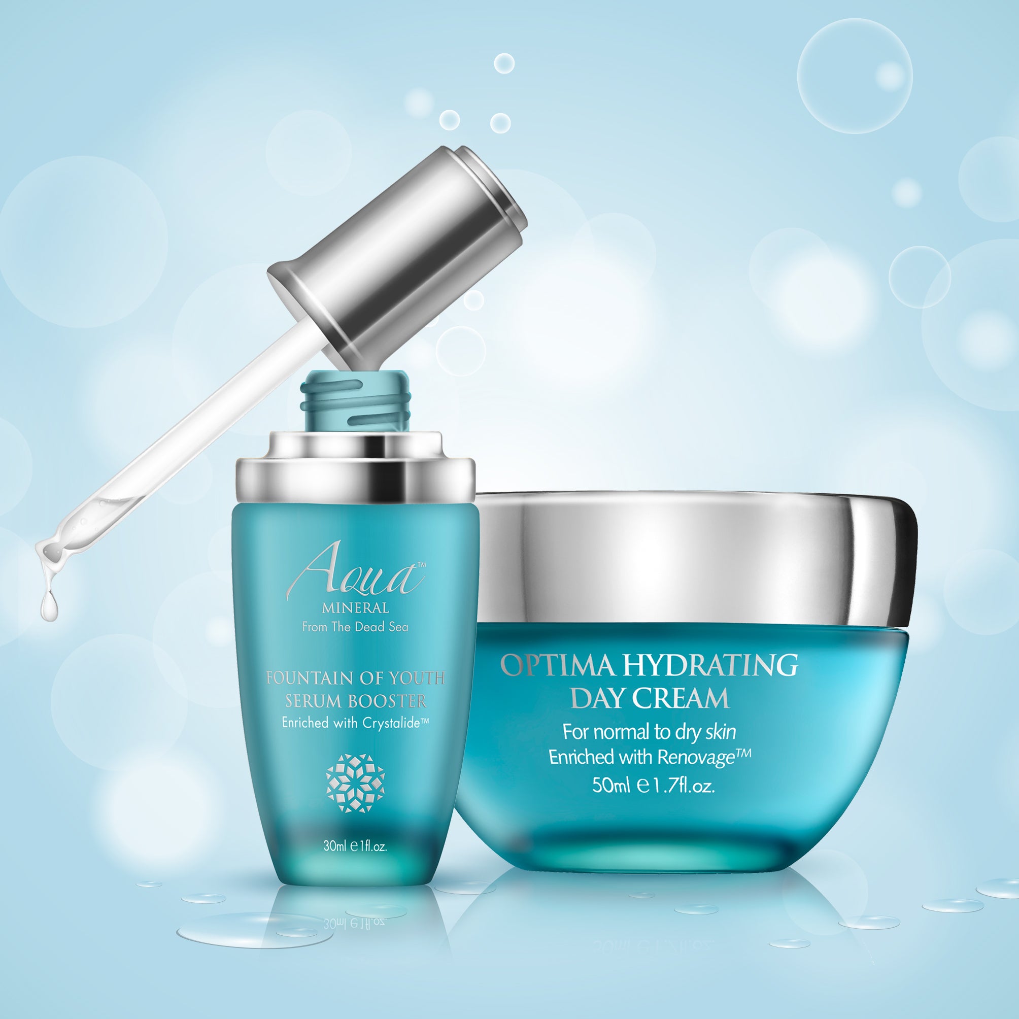 Coffret Fountain of Youth : Booster & Crème de Jour – Peaux normales à grasses