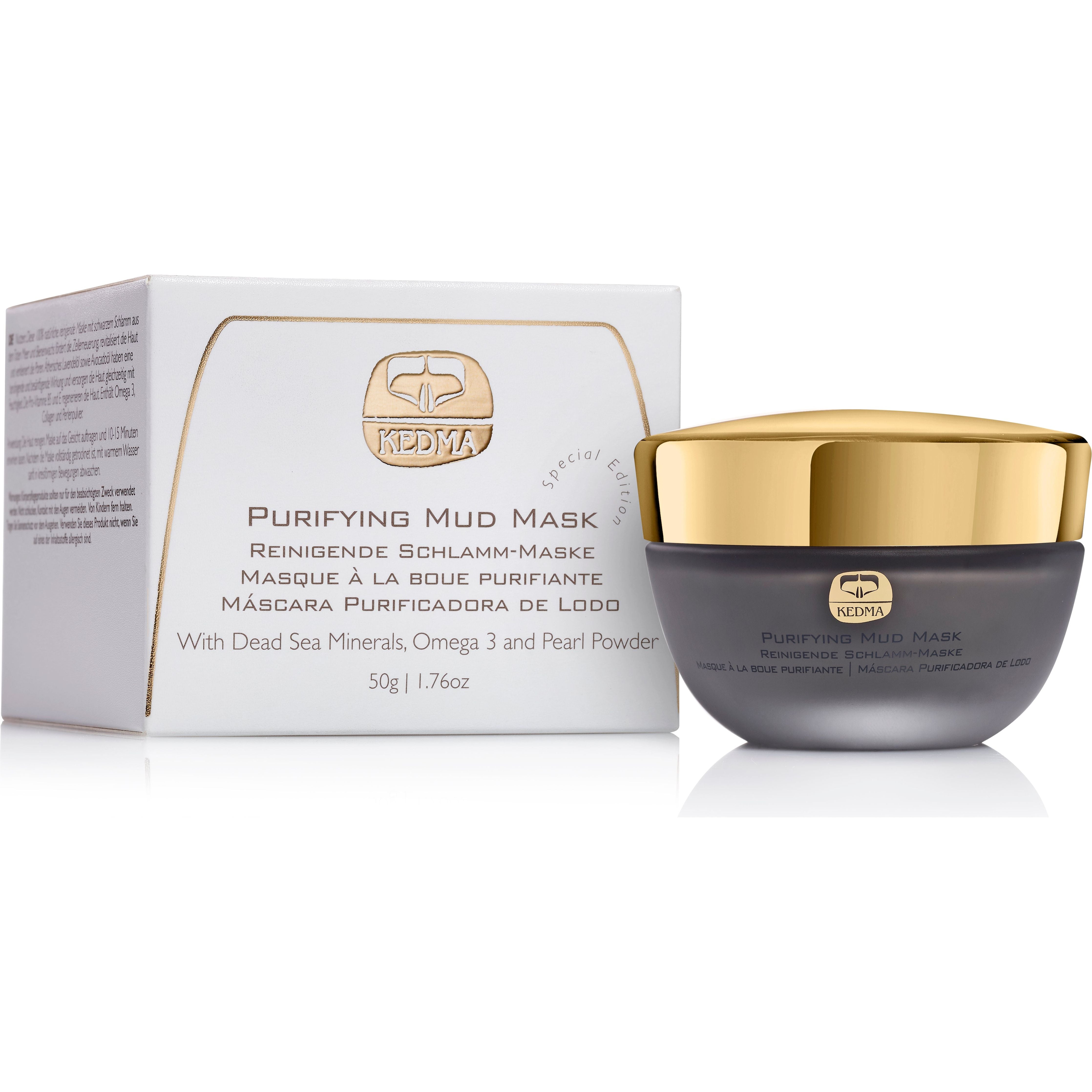 Masque Purifiant à la Boue Noire de la Mer Morte – Kedma