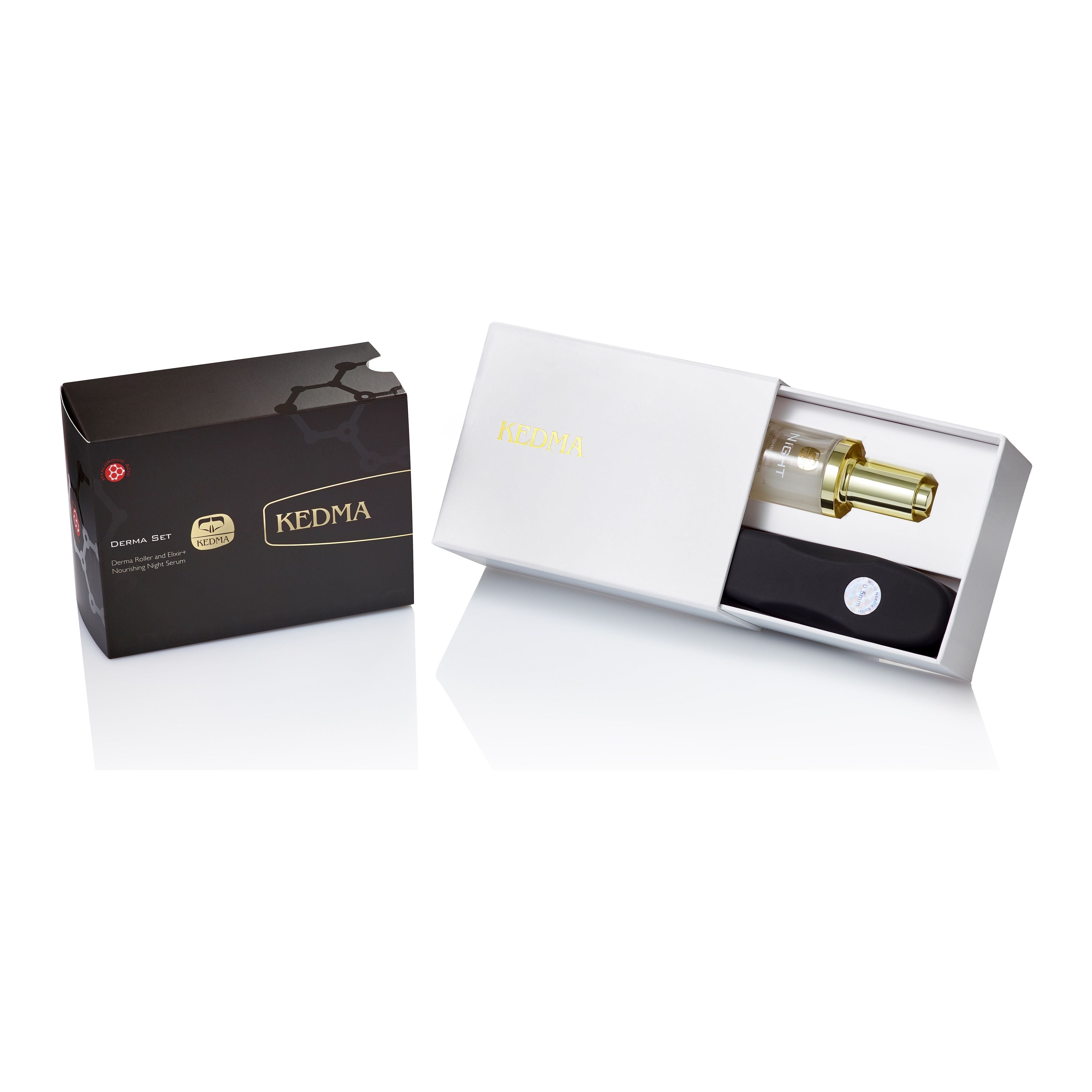 Kedma Derma Set ( Roller & Elixir Night)