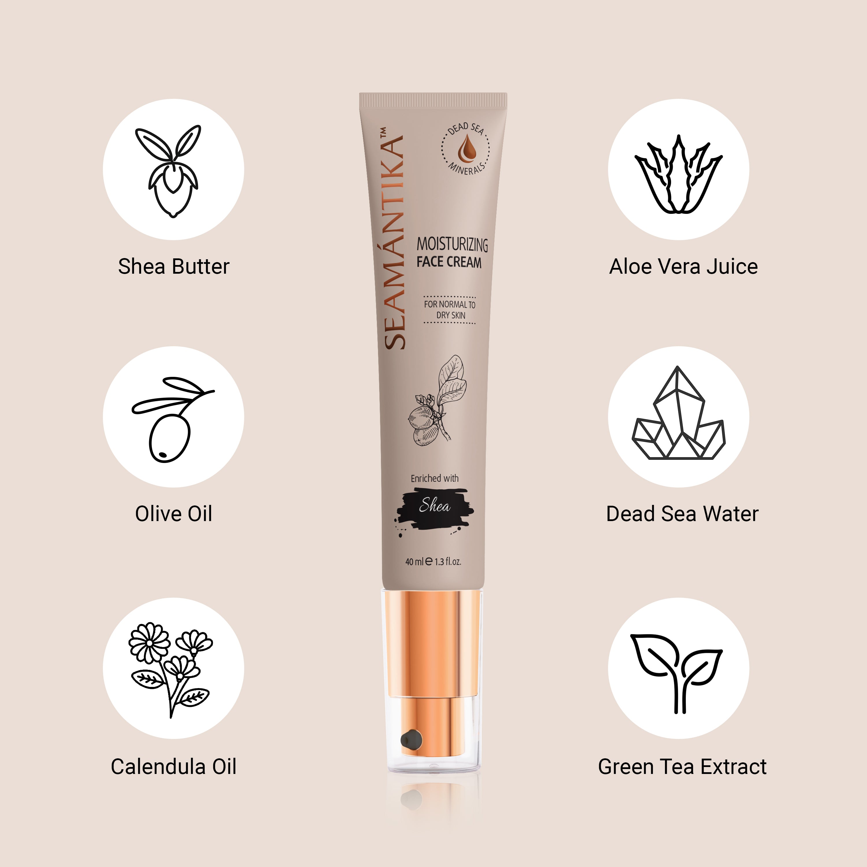 Crème Hydratante Visage – Beurre de Karité – Pour Peaux Normales à Sèches