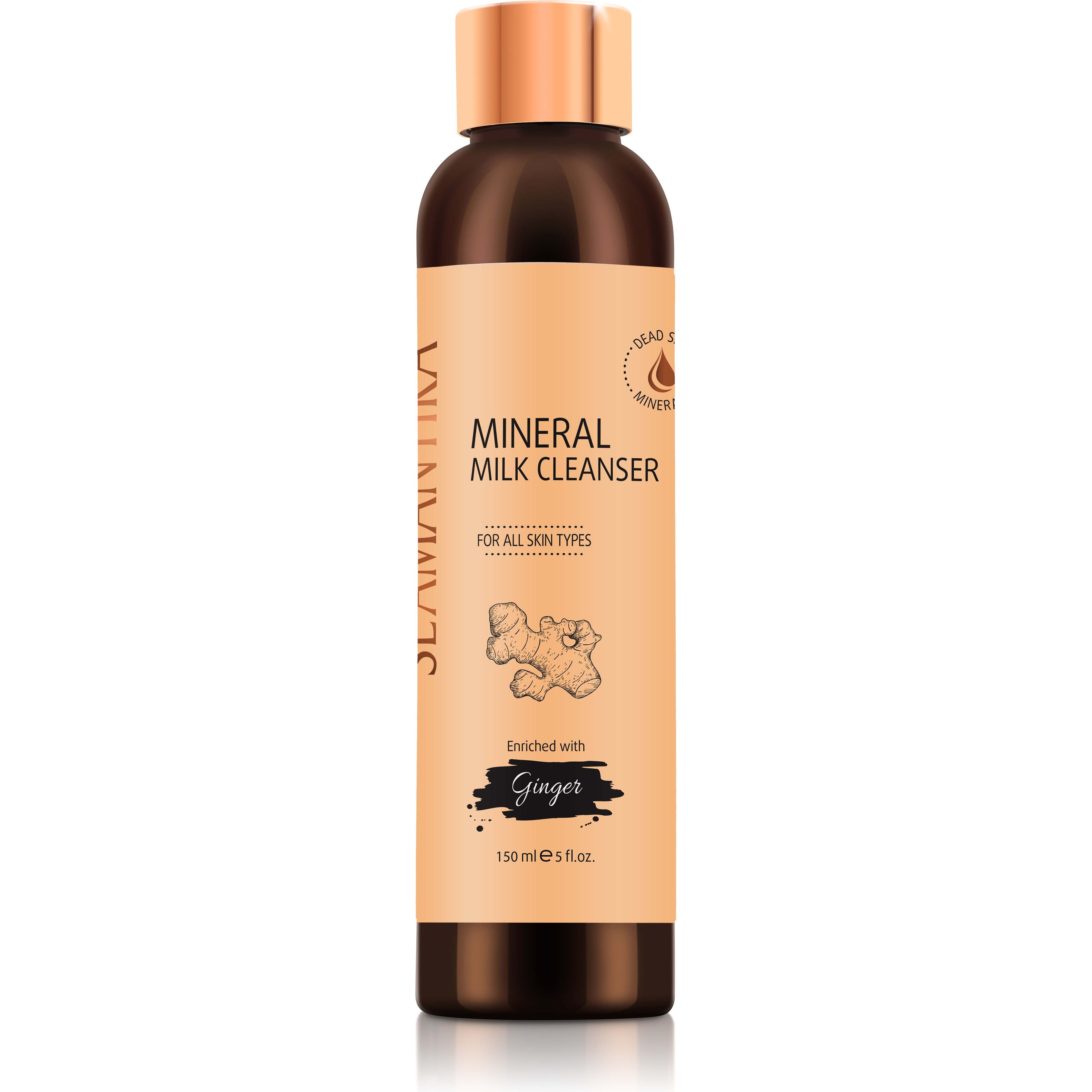 Lait Nettoyant Minéral – Extrait de Racine de Gingembre – Pour Tous Types de Peau