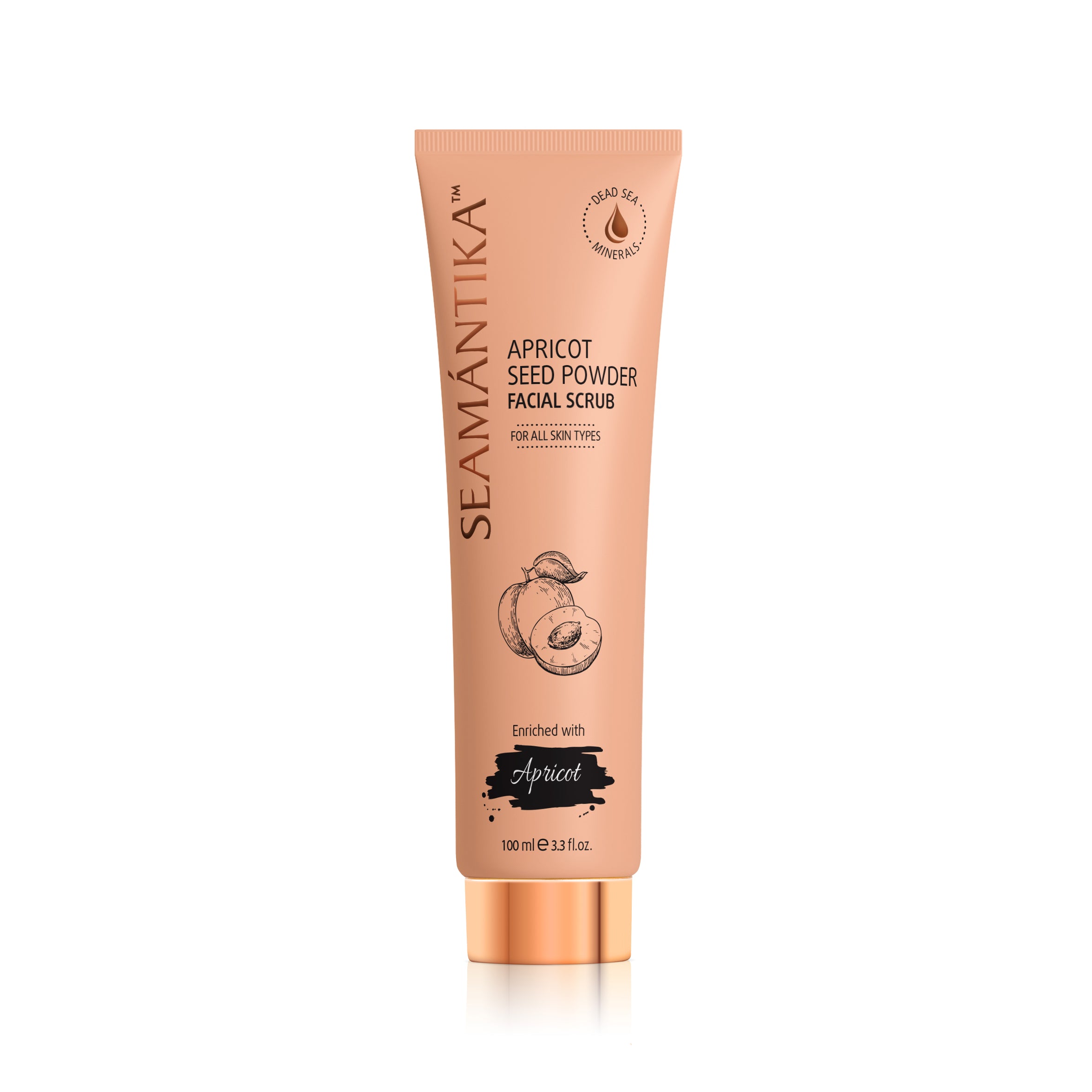 Gommage facial à la poudre de noyaux d’abricot – Noyaux d’abricot – Pour tous types de peau