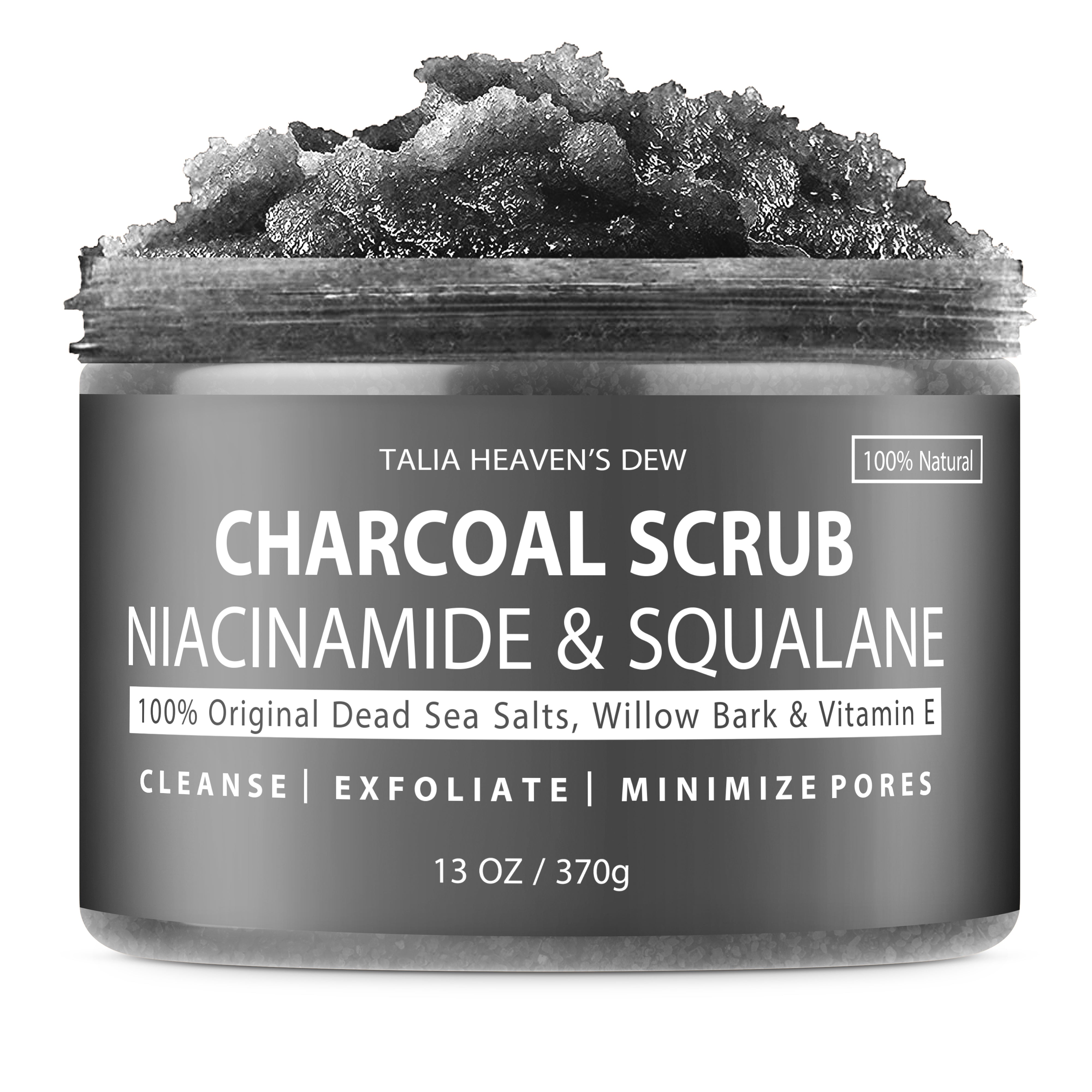 Gommage au Charbon et Niacinamide (B3) & Collagène