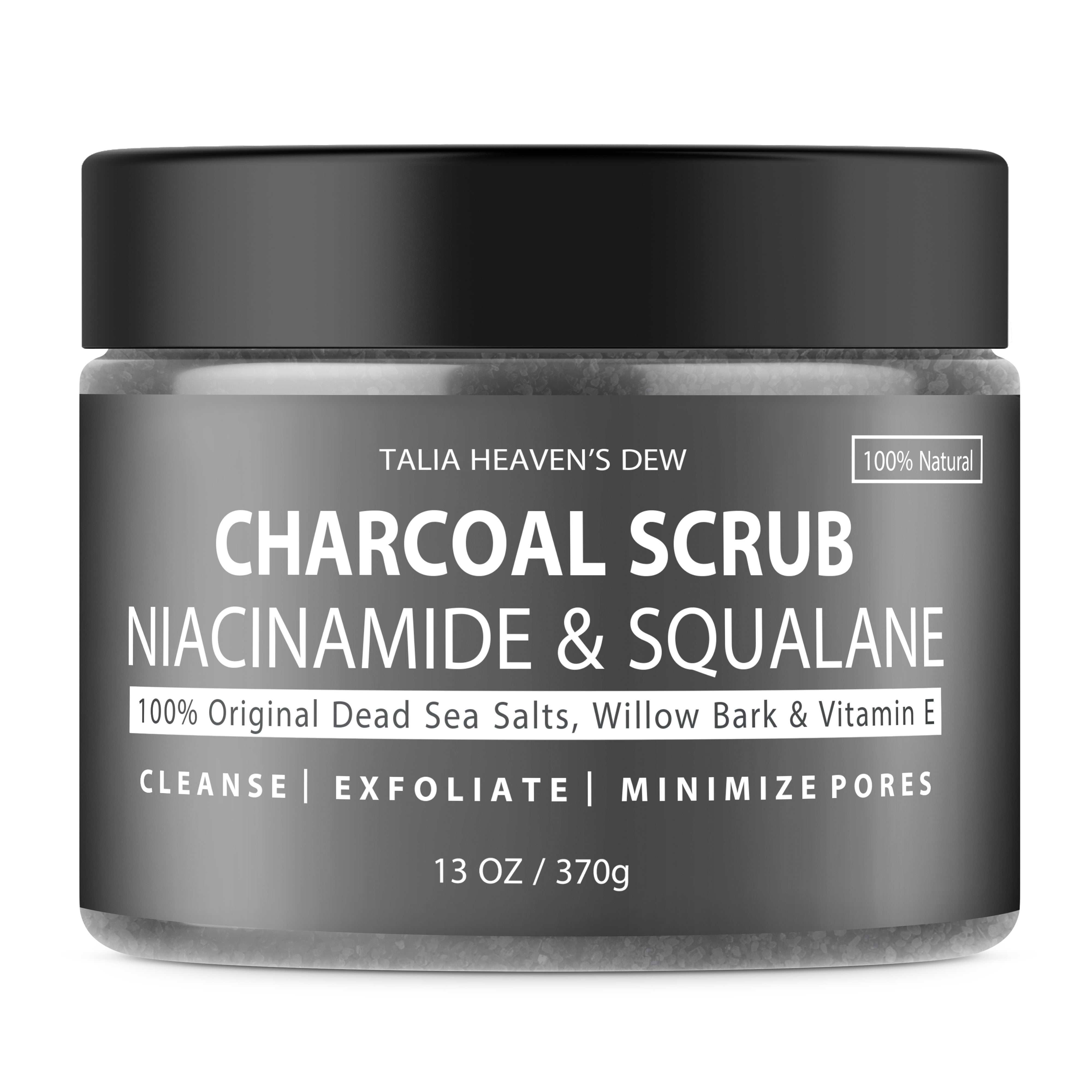 Gommage au Charbon et Niacinamide (B3) & Collagène