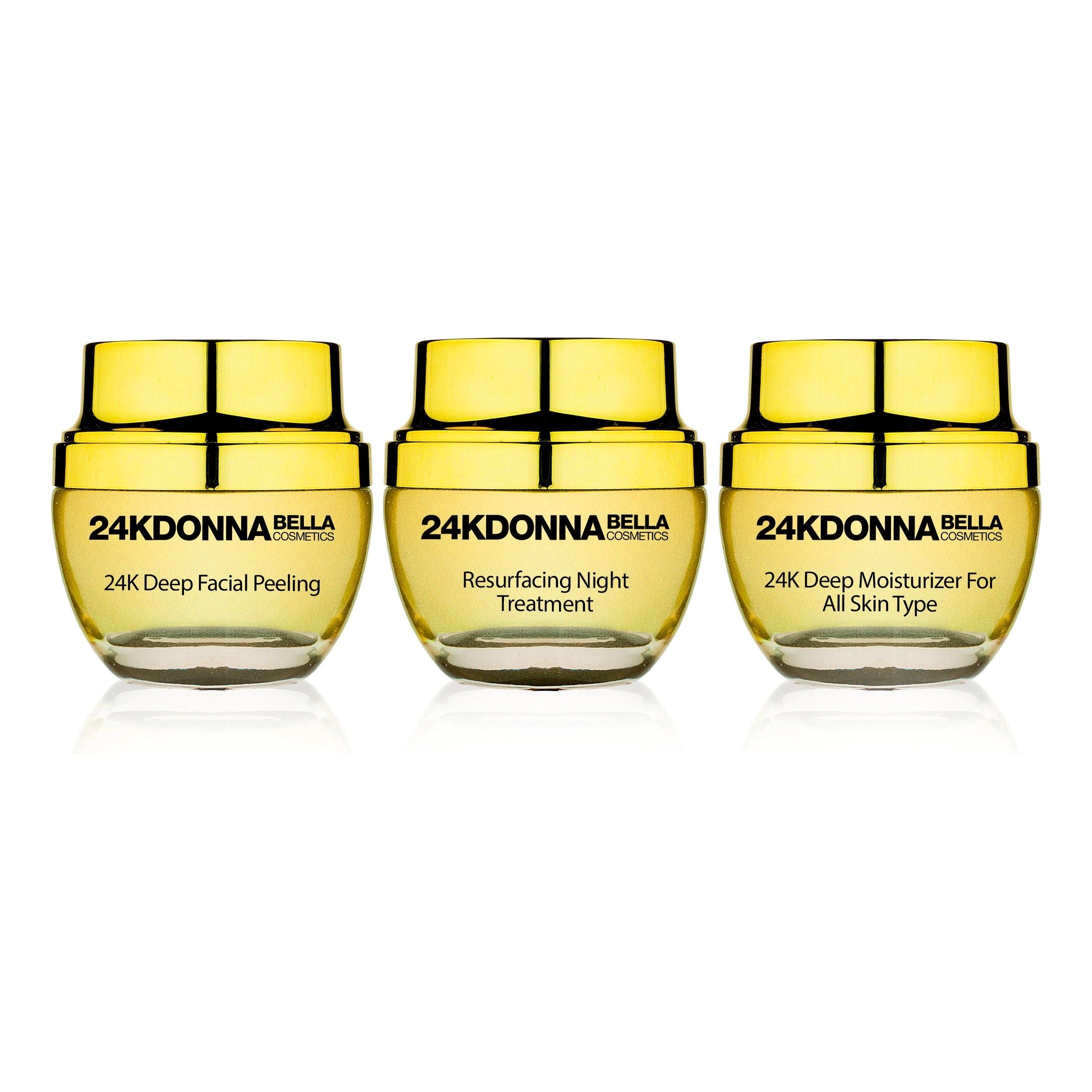 Daily Kit 3pcs: Deep Moisturizer, Night Cream, Peeling