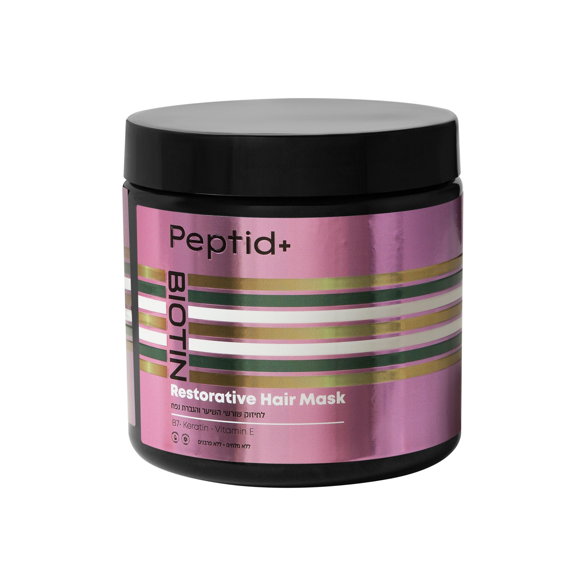 Hair mask enriched with biotin and vitamin E