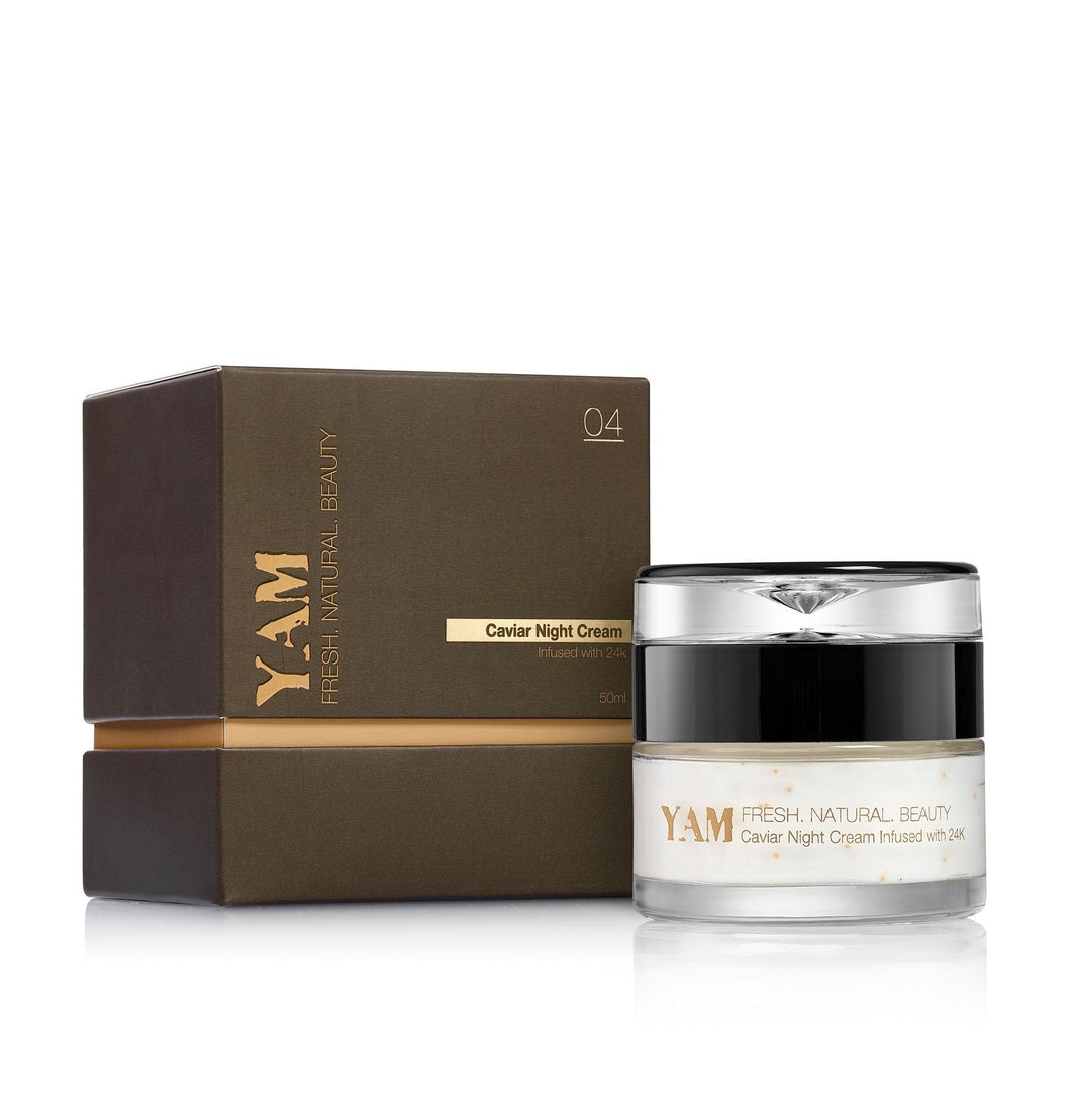 Caviar Night Cream Infused with 24K