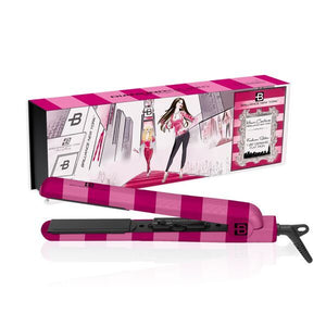 FLAT IRON 100% CERAMIC 1.25" - Pink Stripes