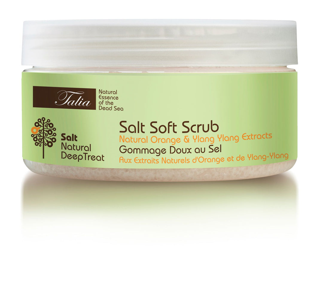 Salt Soft  Scrub - Natural Orange & Ylang Ylang Extracts