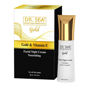 Nourishing Facial Night Cream with Gold and Vitamin E