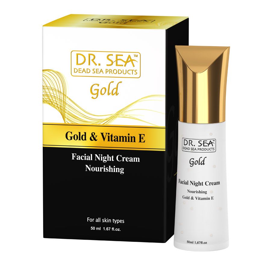 Nourishing Facial Night Cream with Gold and Vitamin E