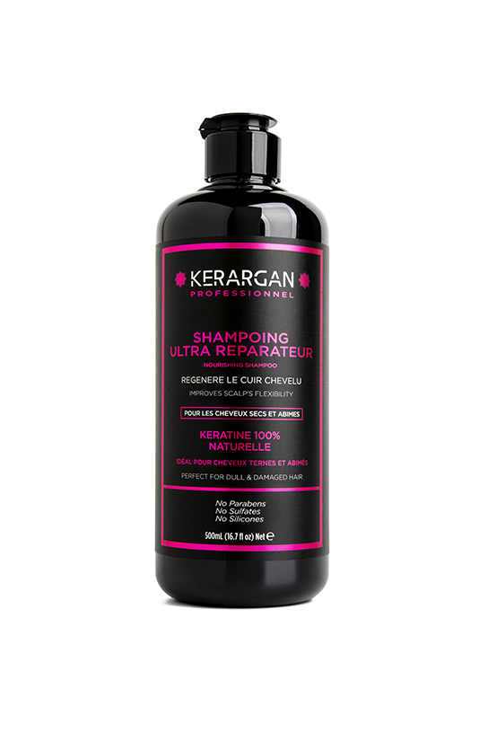 Shampoing à la Kératine et à l’huile d’argan réparateur et nourrissant